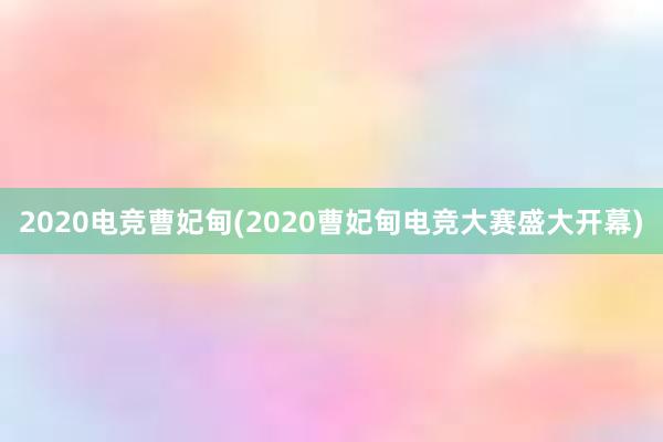 2020电竞曹妃甸(2020曹妃甸电竞大赛盛大开幕)