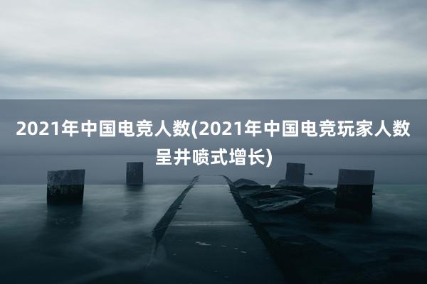 2021年中国电竞人数(2021年中国电竞玩家人数呈井喷式增长)