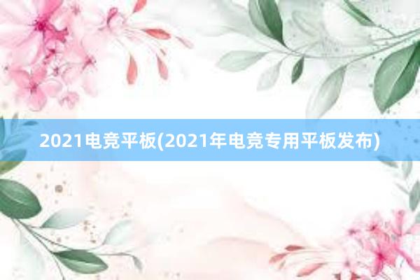 2021电竞平板(2021年电竞专用平板发布)