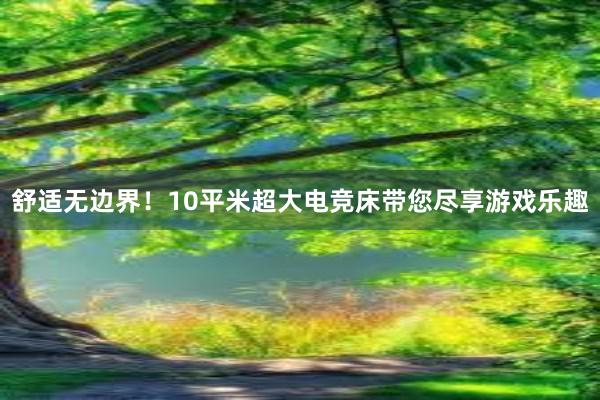 舒适无边界！10平米超大电竞床带您尽享游戏乐趣