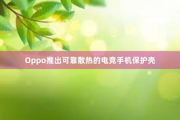 Oppo推出可靠散热的电竞手机保护壳