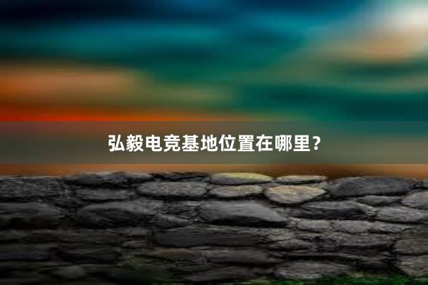 弘毅电竞基地位置在哪里？